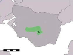 Lage von Ovezande in der Gemeinde Borsele