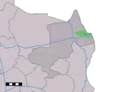 Lage von Noord Deurningen in der Gemeinde Dinkelland