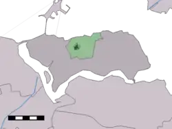 Lage von Wissenkerke in der Gemeinde Noord-Beveland