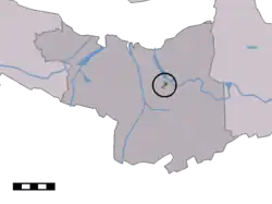 Lage von Spui in der Gemeinde Terneuzen