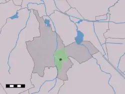 Lage von Tynaarlo in der gleichnamigen Gemeinde