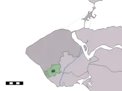 Lage von Koudekerke in der Gemeinde Veere