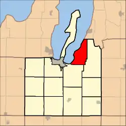 Lage des Acme Township im Grand Traverse County