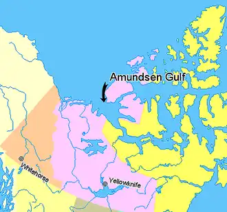 Karte von Amundsen-Golf