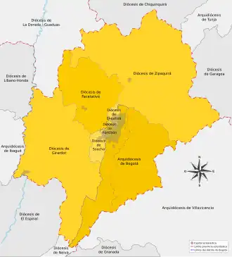 Karte der Kirchenprovinz