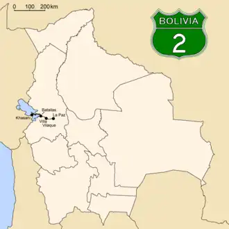 Verlauf der Ruta 2