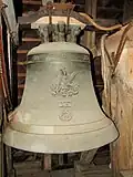 Margareta-Glocke der Pfarrkirche (1950 eingeweiht durch Abt Ignaz Schachermair).