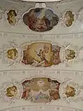 Deckenfresko im Langhaus