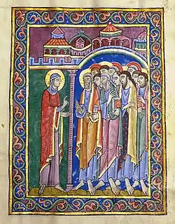 Maria Magdalena verkündet den Jüngern die Auferstehung Christi