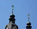 Turmspitzen mit Wetterfahnen