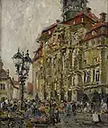 Markttag vor dem Lüneburger Rathaus