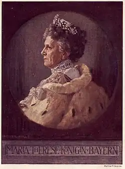 Porträt von Königin Marie Therese von Bayern, 1914
