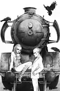 Bleistiftillustration aus dem Projekt "Krähen", 2009