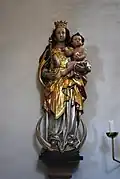 Die Mondsichelmadonna in der Kirche (Juni 2013)