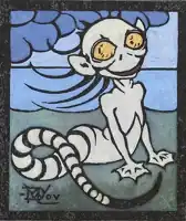 Google eyed Demon, Holzschnitt von Wallace Dunlop ca. 1906
