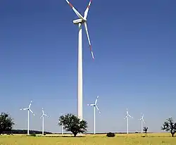 Windpark nahe Mark Landin