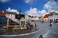 Marktplatz mit Hansabrunnen
