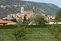 Blick auf die Kirche Sainte-Eulalie et Sainte-Julie