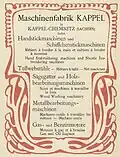 Anzeige im Katalog der Pariser Weltausstellung 1900