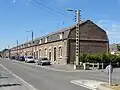 Bergarbeiterhäuserzeile i n der Cité Vuillemin