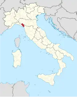 Lage innerhalb Italiens