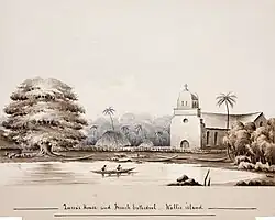 Illustration der Kirche um 1862