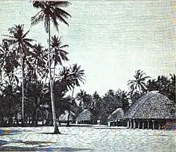 Das Dorf Matautu an der Nordküste, 1902
