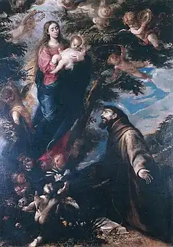Erscheinung der Jungfrau vor dem Heiligen Franziskus, ca. 1660–1664, 246 × 176 cm, Museo Lazaro Galdiano, Madrid