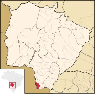 Lage von Paranhos in Mato Grosso do Sul