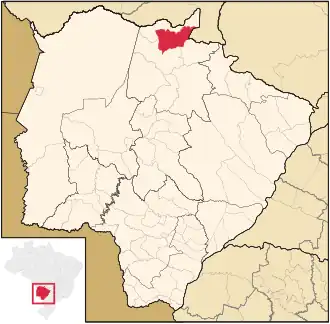 Lage von Pedro Gomes in Mato Grosso do Sul