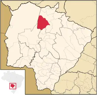 Lage von Rio Verde de Mato Grosso in Mato Grosso do Sul