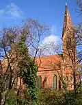Die Matthäuskirche, deren erster Pfarrer Wuthenow war