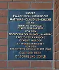 Erinnerungstafel