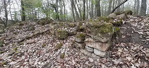 Nordöstliche Mauerecke des Turmhauses
