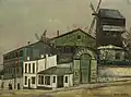 Le Moulin de la Galette (ca. 1915), Öl auf Karton, 45 × 60,5 cm, Privatbesitz