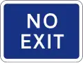 Ausfahrt verboten
