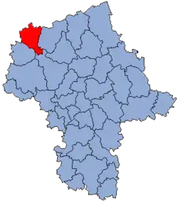 Lage des Powiats