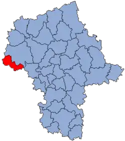 Lage des Powiats