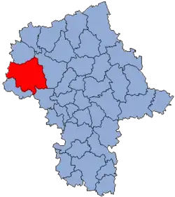 Lage des Powiats