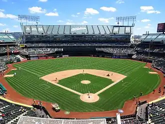 Das MLB-Spiel der Oakland Athletics gegen die Cincinnati Reds am 26. Juni 2013