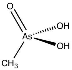 Strukturformel von Methylarsonsäure