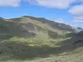 Die Südseite des Meall Buidhe, Blick von oberhalb des Gleann Meadail