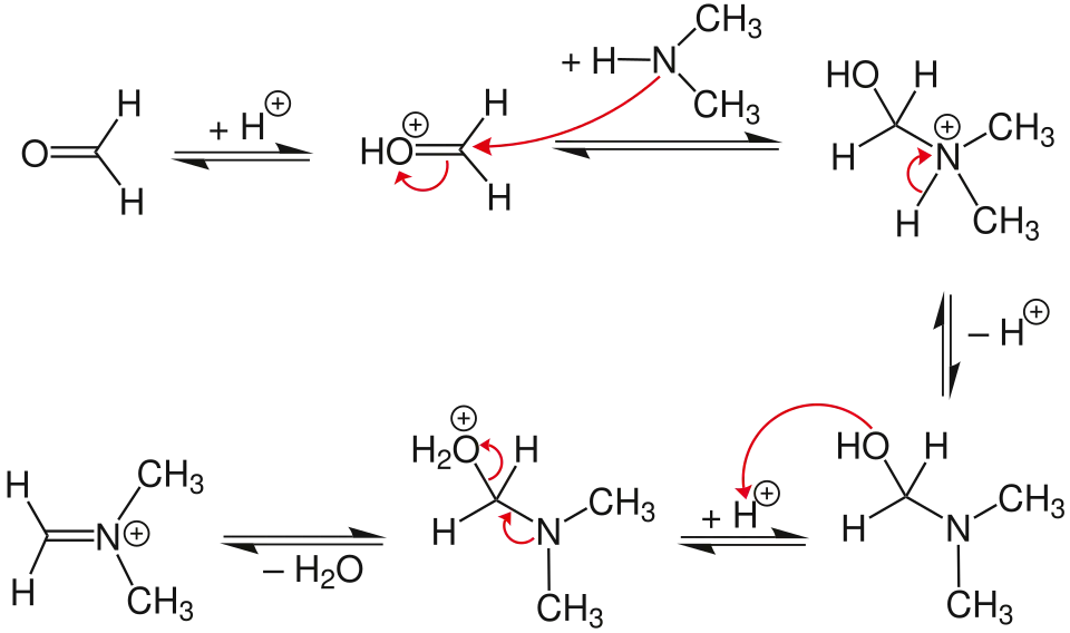 Mechanismus Mannich-Reaktion, Teil 1