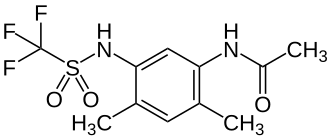 Strukturformel von Mefluidid