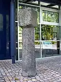 Wegestundenstein am Stadtmuseum Langenfeld