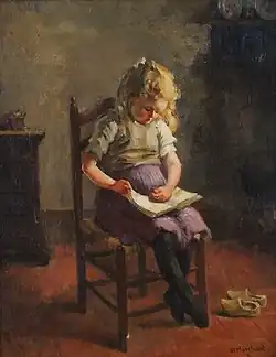 Lezend meisje, 1942