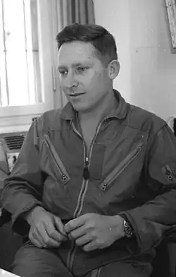 Amos Lapidot als Kommandant der 101. Staffel „First Fighter“ 1967, im Jahr des Sechstagekrieges