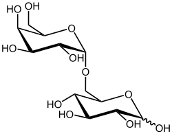 Strukturformel von Melibiose