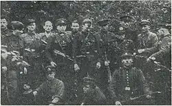 Die litauischen Partisanen kämpften 1944–1953 mit den Besatzern und trugen die litauischen Uniformen und Symbole der Zwischenkriegszeit