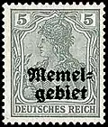 Memelgebiet (Klaipėda) (später litauisch) ab 1. August 1920